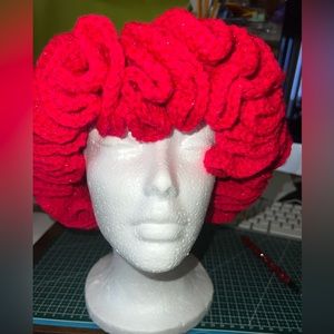 Ruffle hat , handmade with love
